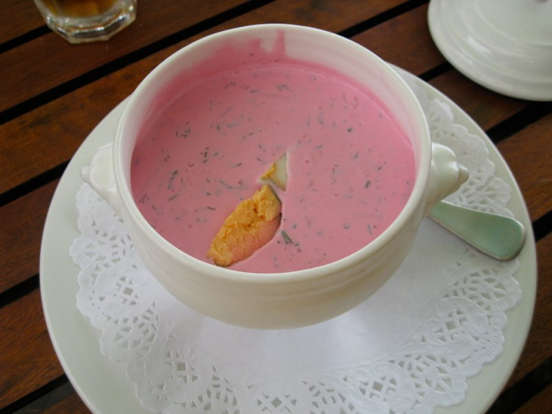 Red beet soup!!