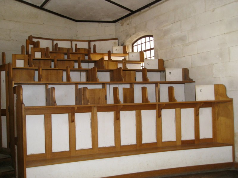 The convicts place in church