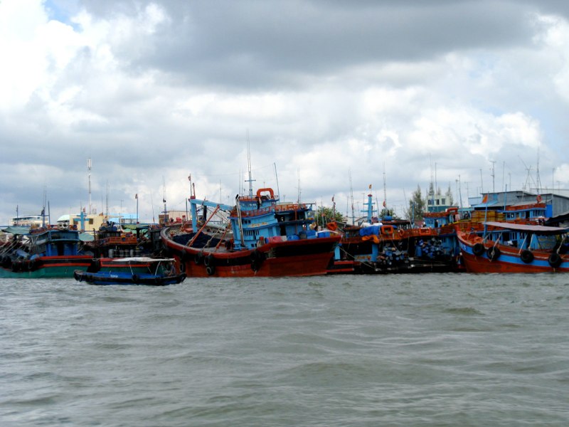 A colorful harbour