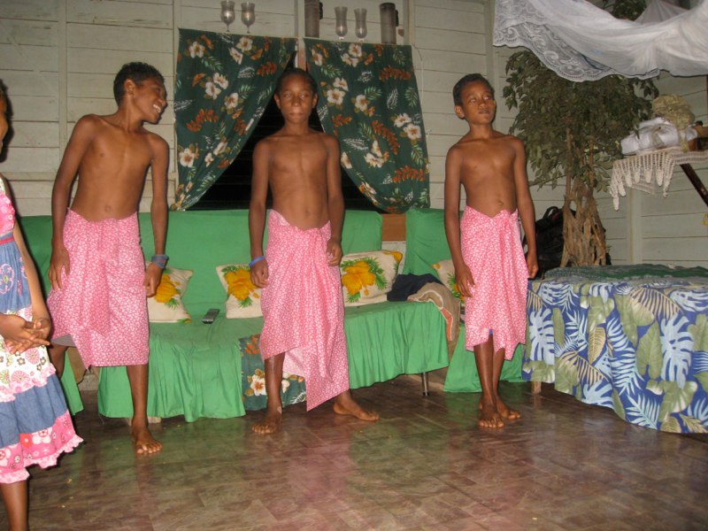 They did a performace dance for us