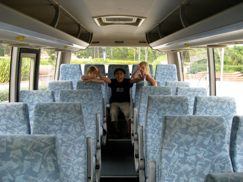 We had our own bus!