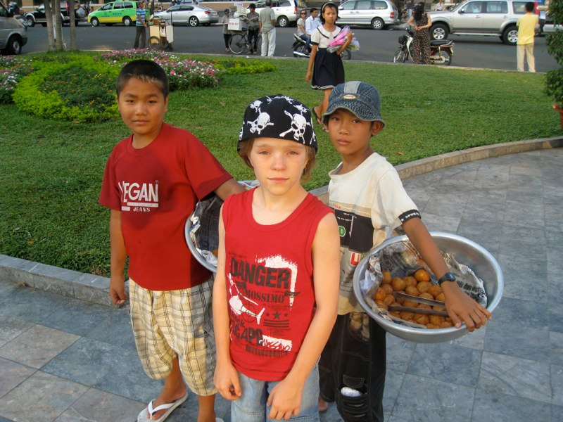 Oskar is very cool in Asia, everybody looks at him :)
