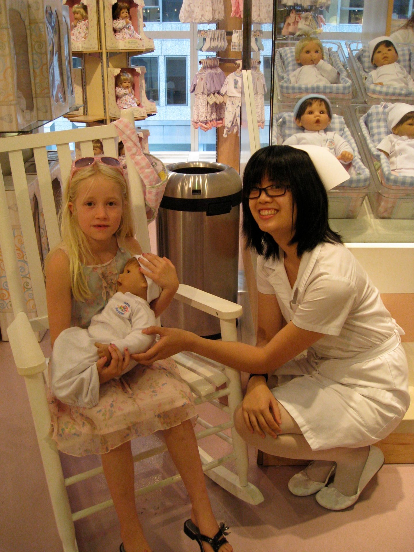 Estelle adopted a baby