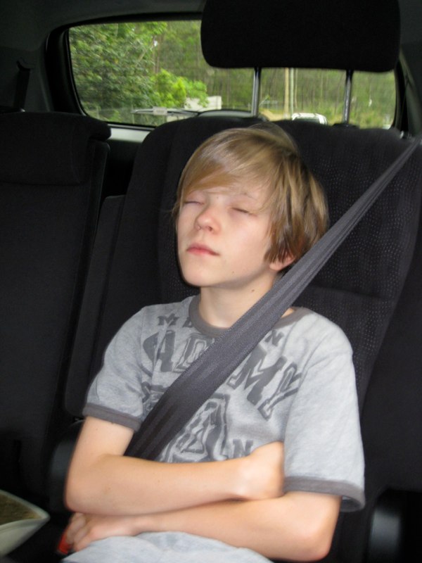 Tired boy