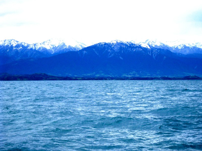 Snow on the mountains
