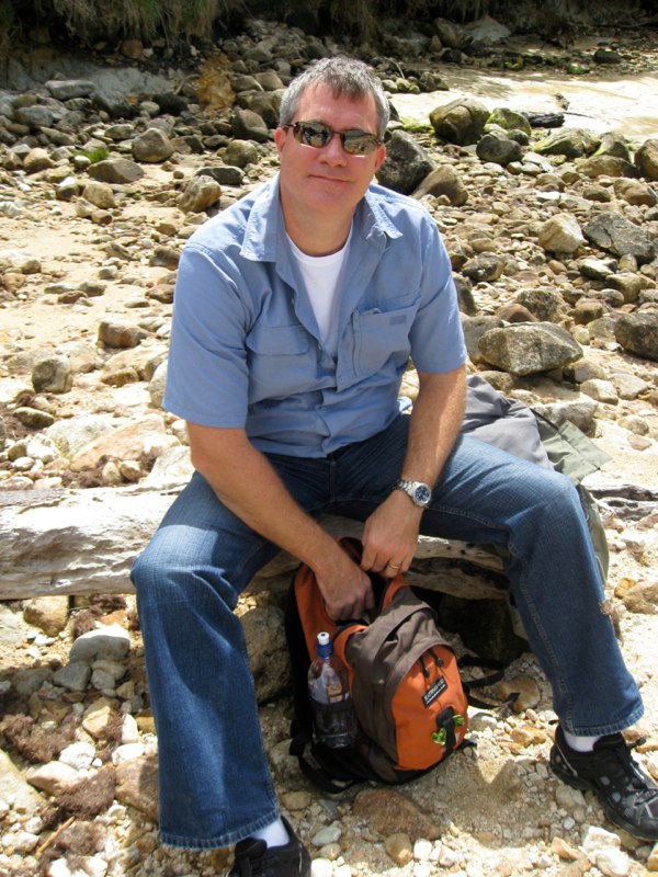 Pat starting the picnic