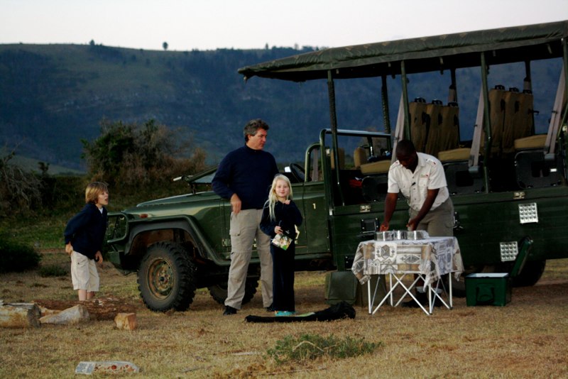 with a picnic