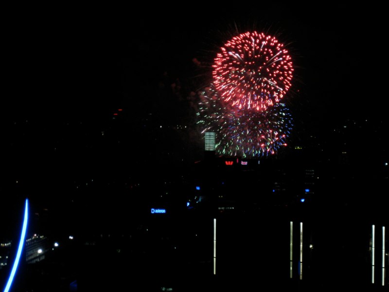 The fireworks where spectacular
