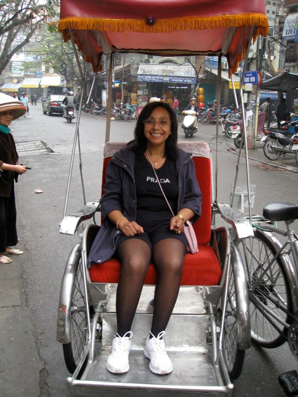 Melissa on a ride