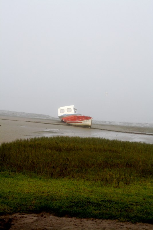 Boat in the fog 