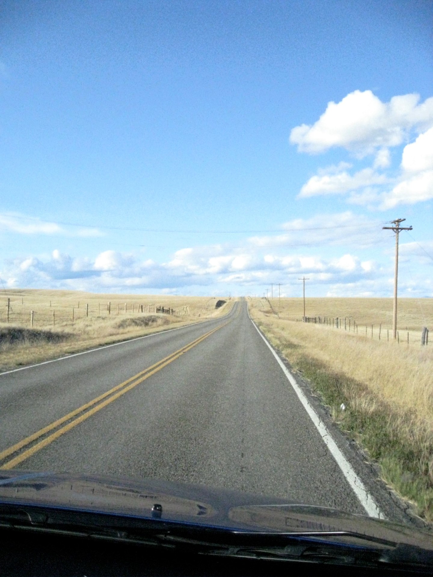 and straight roads...
