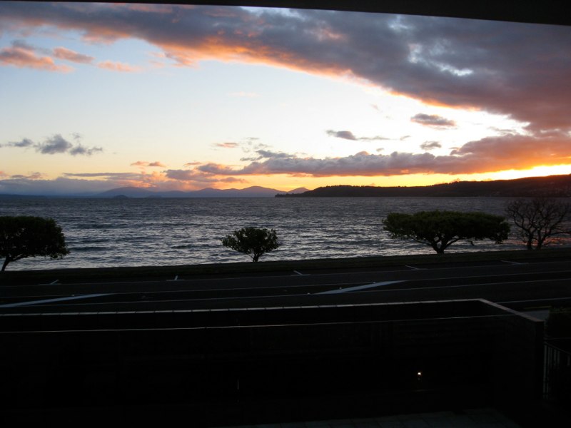 Sun set from our balcony