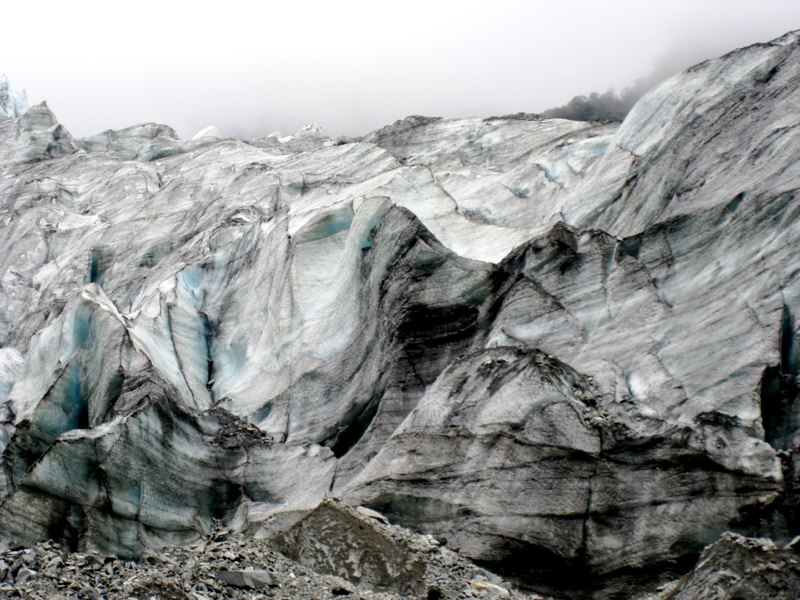 Look at the blue ice