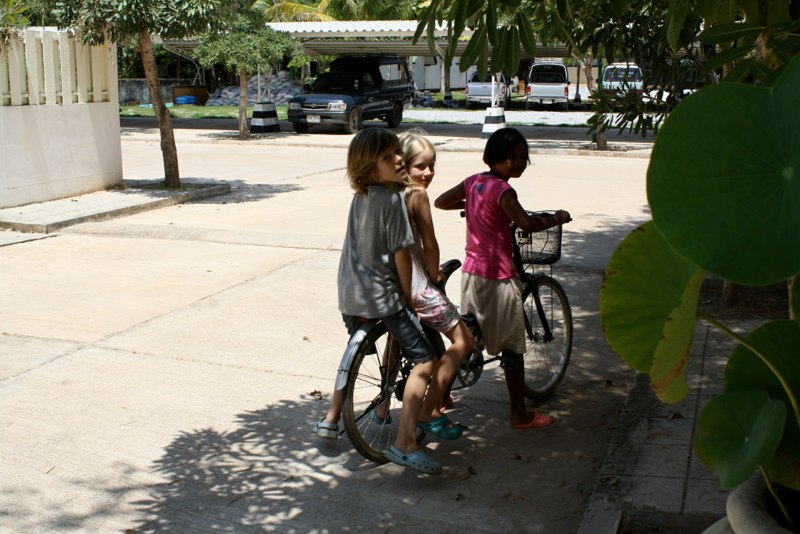 3 on a bike