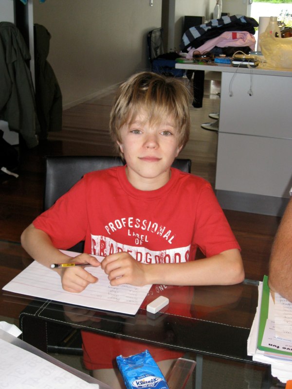 Oskar’s hair getting long!