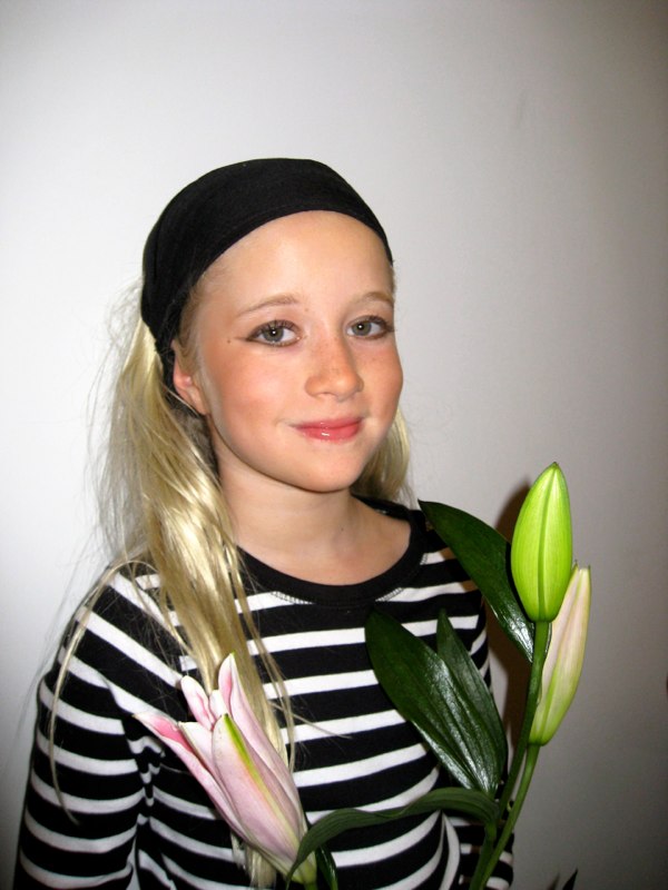 Estelle with MAKEUP!! Pat not happy!