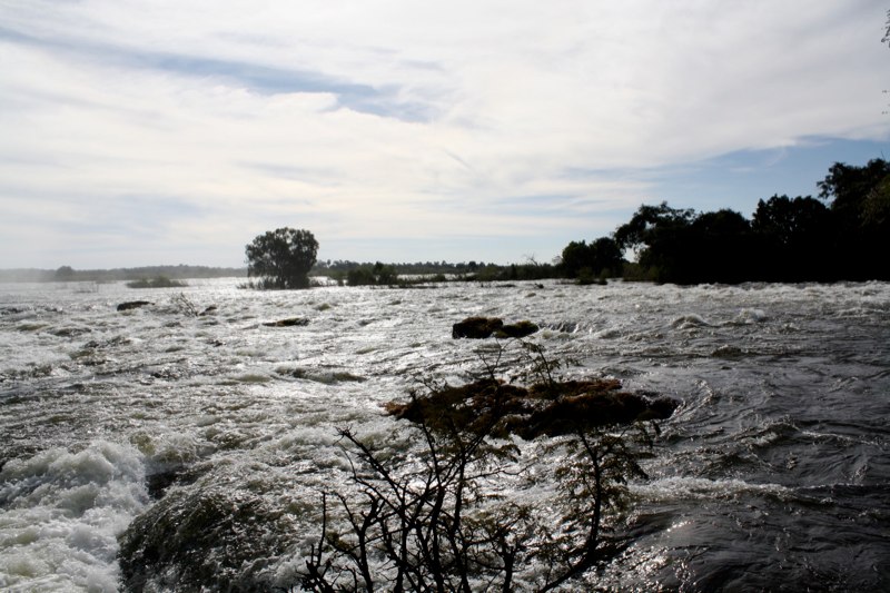 The river just before the falls