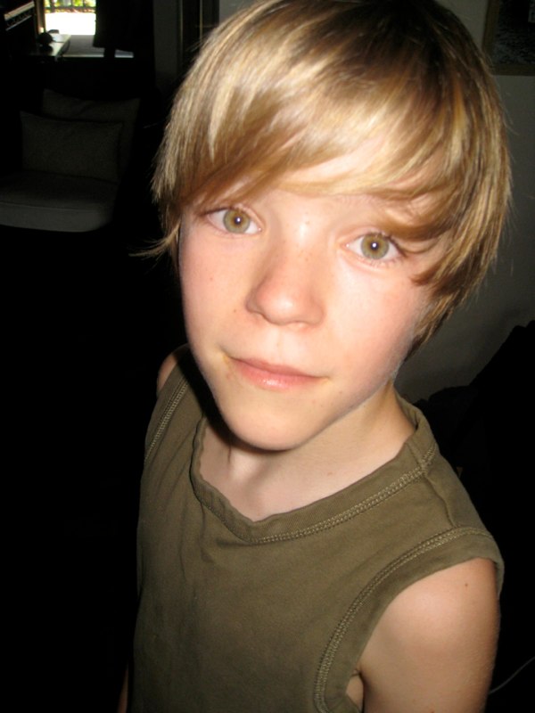 Long haired boy