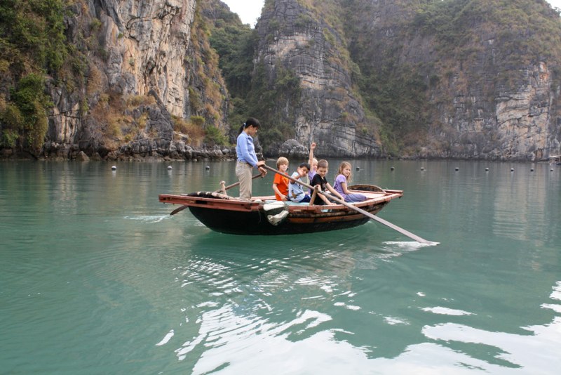 To the floating village