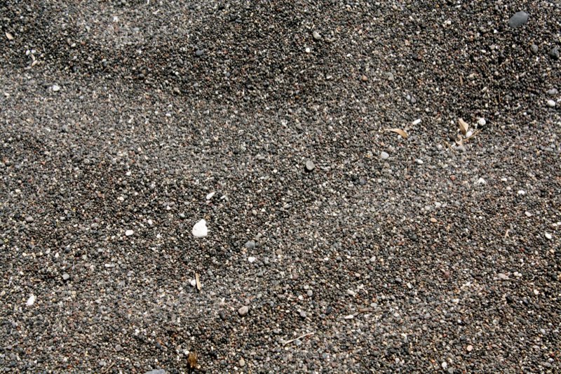 Black volcanic sand