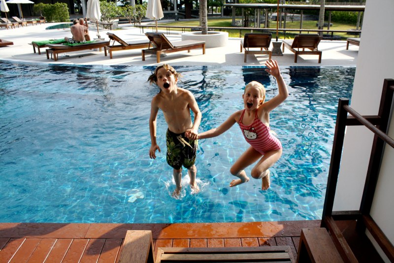 Pool access from our room!