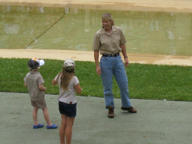 Terri Irwin and her kids