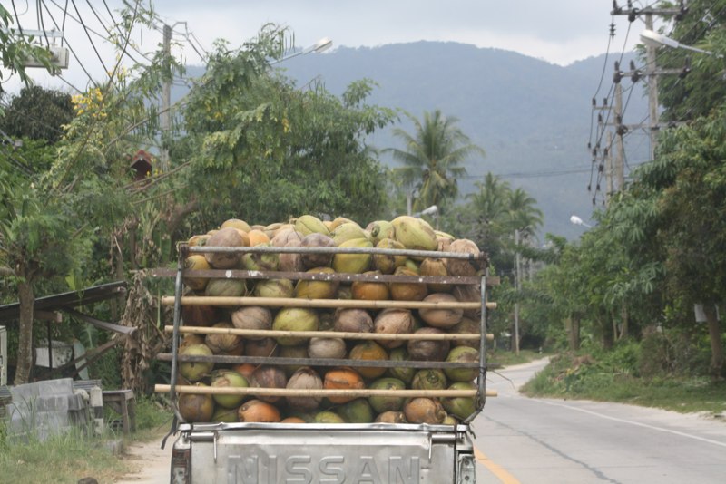 On a truck..