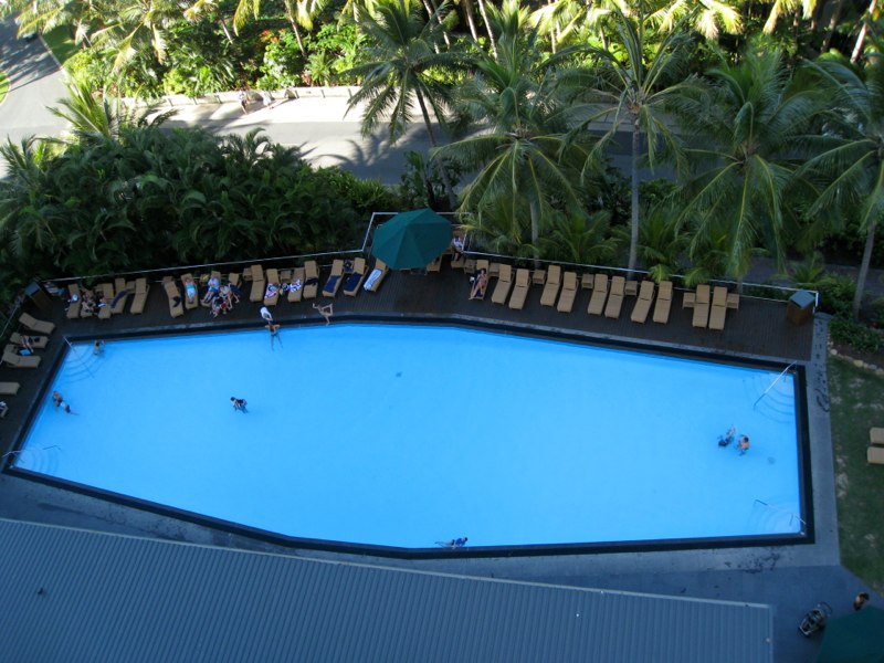 The pool at the hotel