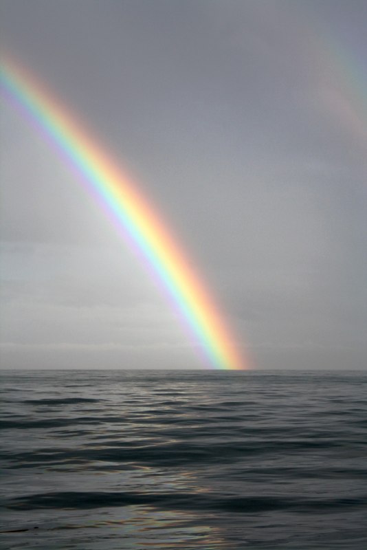 Nice rainbow from the boat