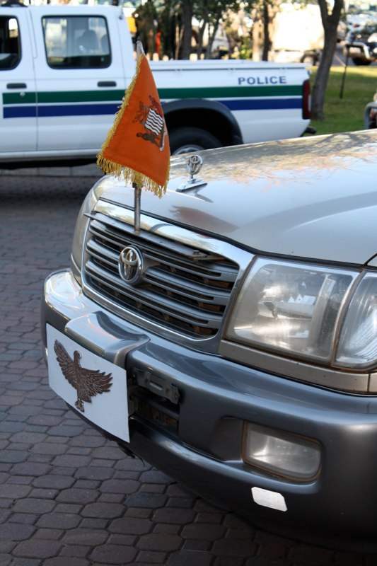 The president of Zambia visited our hotel! his car...