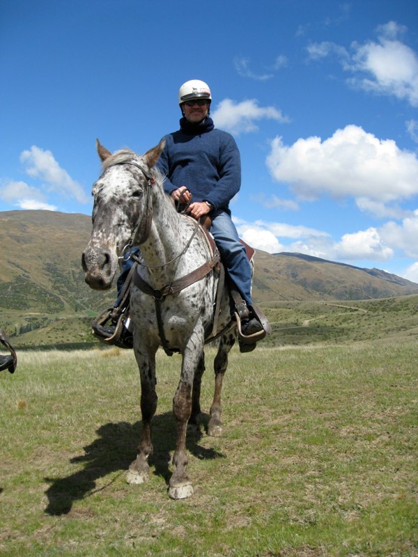 Pat on a very slow horse
