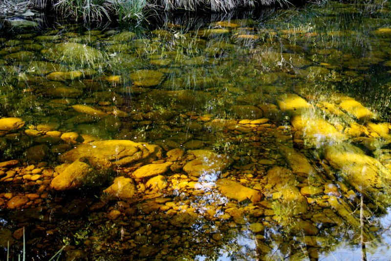 very clear water