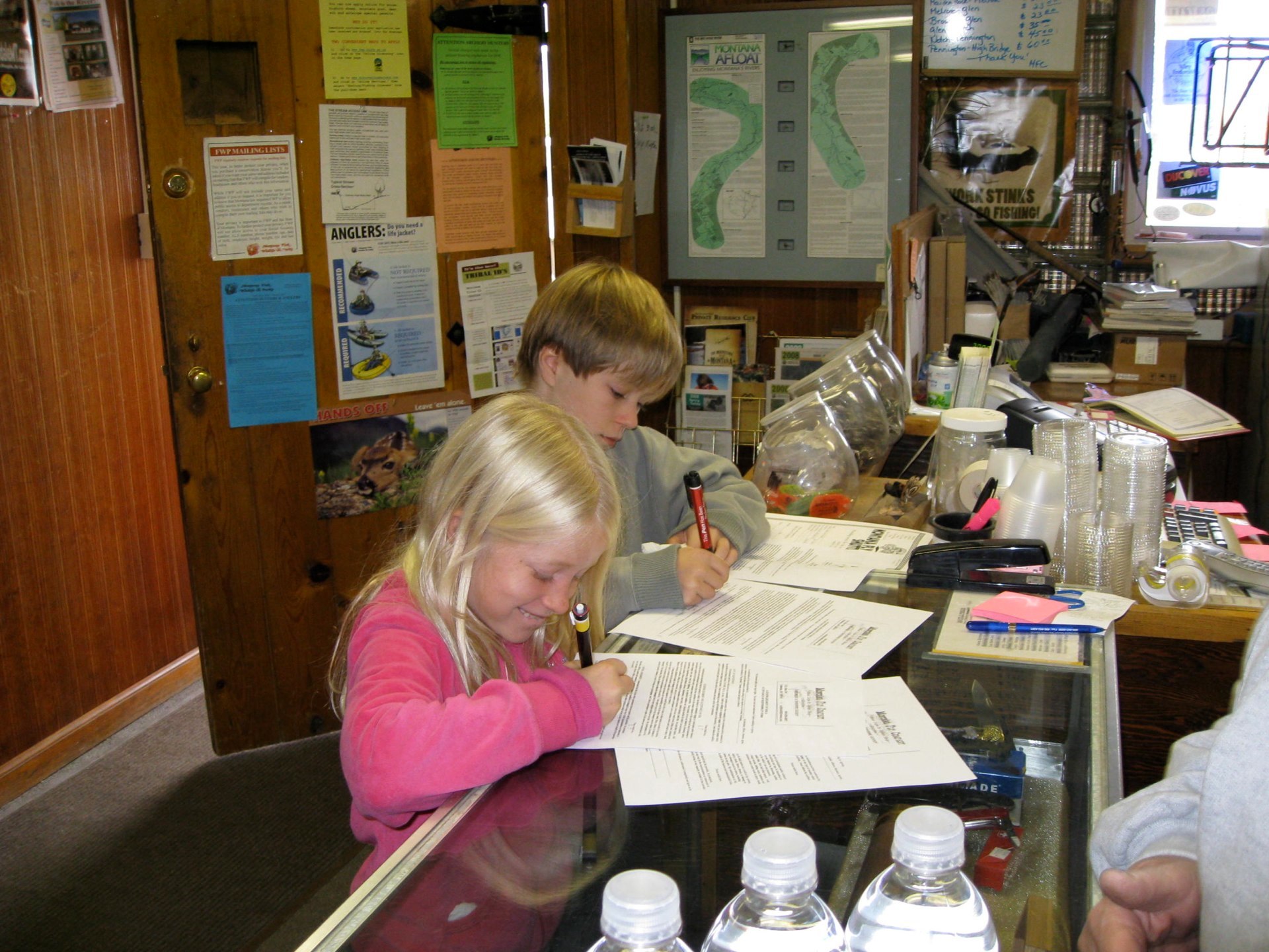 Only in America you have to sign a waiver to go fishing as a kid!