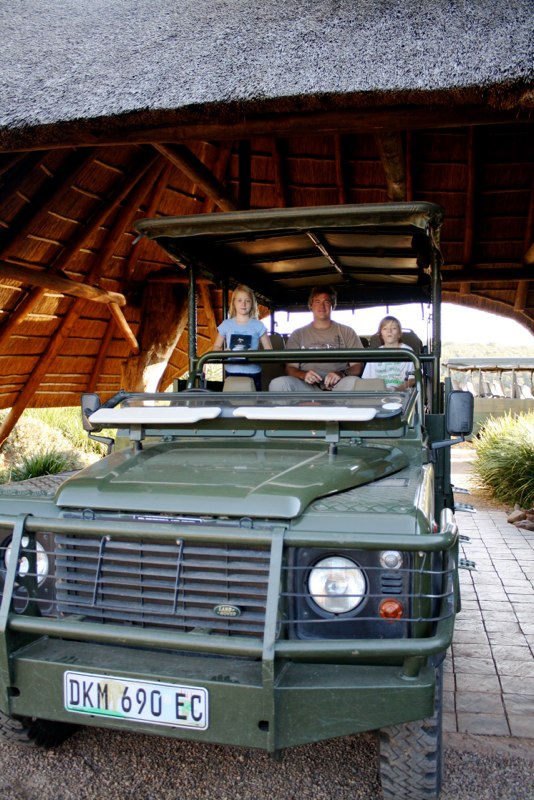 A BIG car..we are going on Safari!