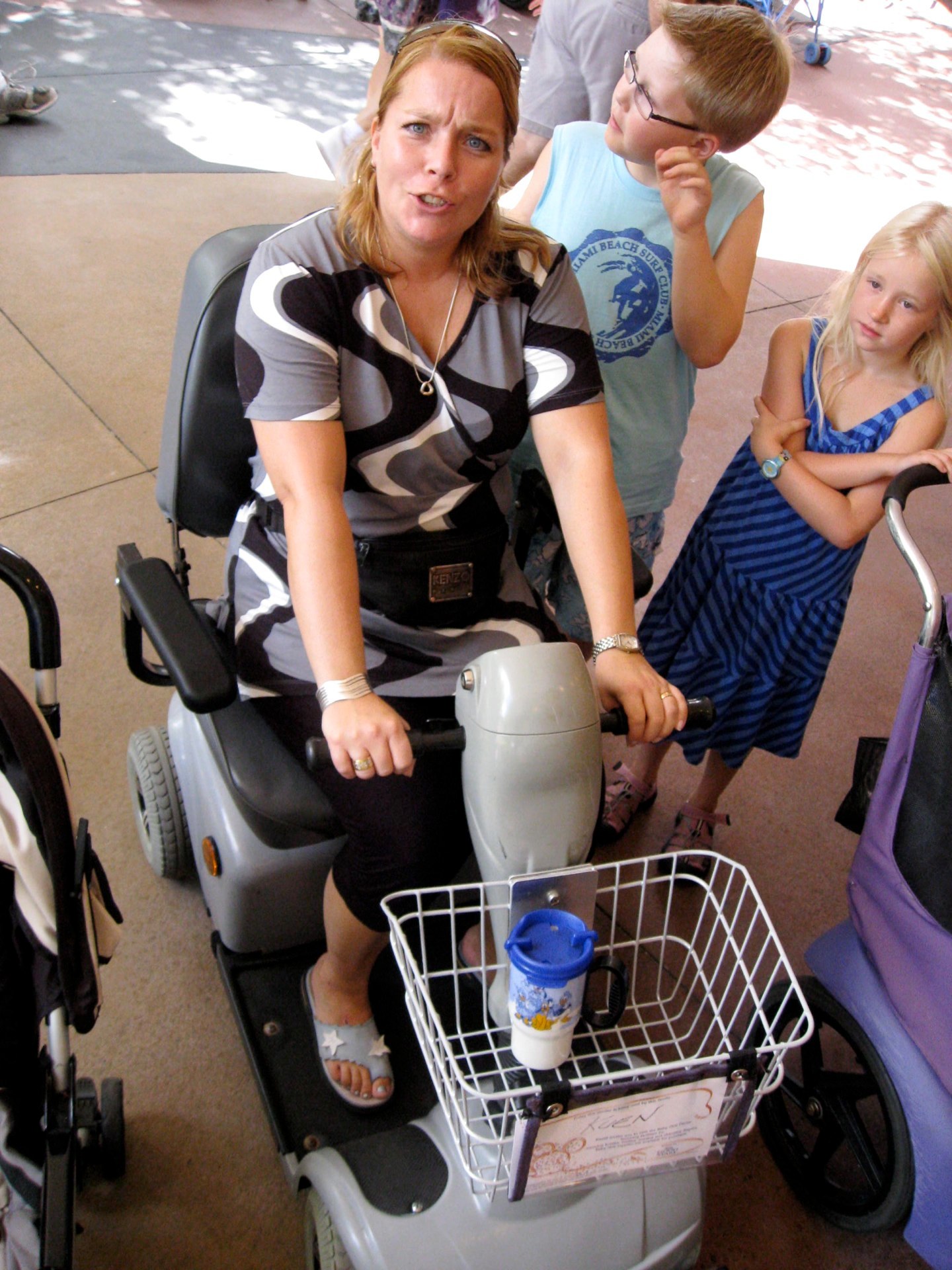 Sofia on the new ride for fat Americans!