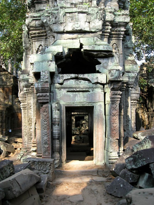 Open door to the temples