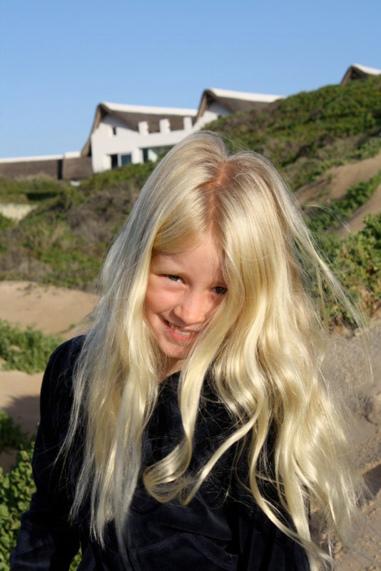 a real blonde again..(after months with green hair!)