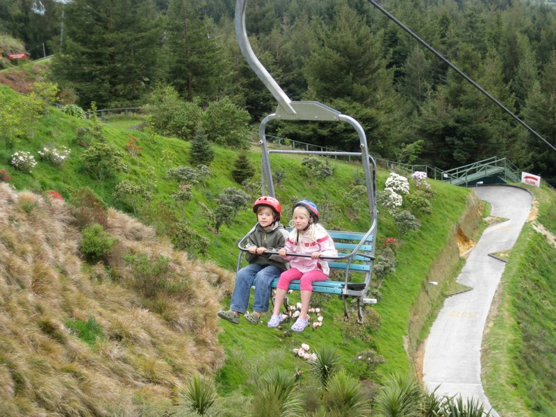 On the way to a luge ride